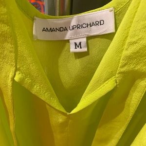 Amanda Uprichard neon silk tank